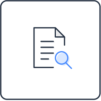 Document with a lupe