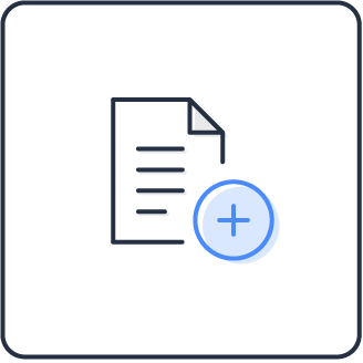 Document with a plus sign